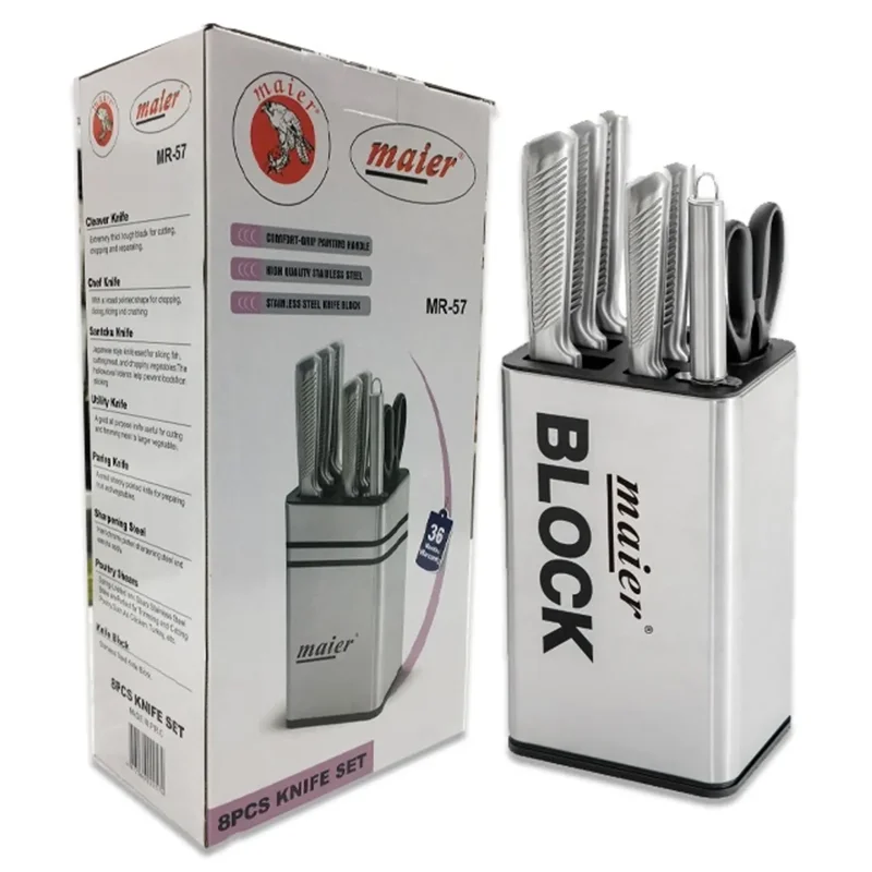 سرویس چاقو آشپزخانه 8 پارچه مایر مدل MR-57