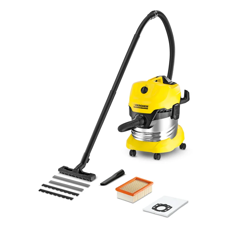 جارو برقی صنعتی مرطوب و خشک کرشر مدل پریمیوم WD4