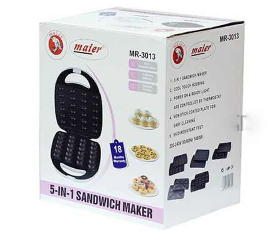ساندویچ ساز 5 کاره مایر مدل mr-3013